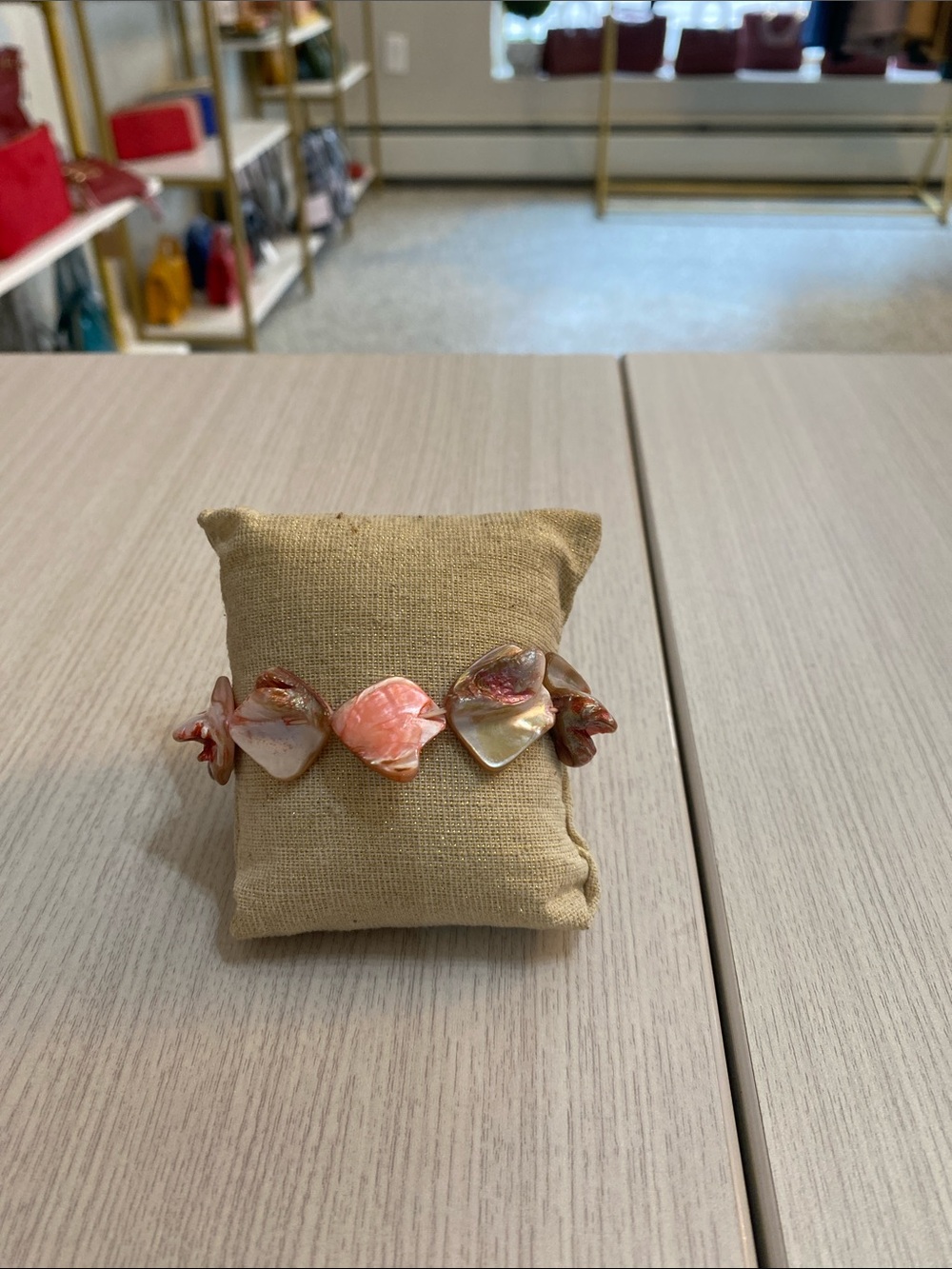 Pink Shell Statement Bracelet